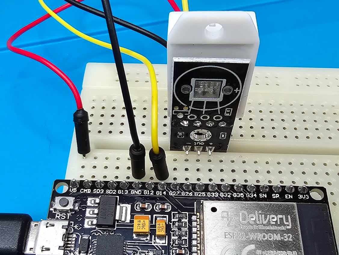 DHT22 ESP32 in Arduino Code: Measuring humidity & temperature